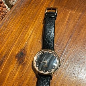 Kate Spade black & rose gold watch